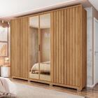 Guarda-roupa Casal Centurium 6 Portas Reflecta 4 Gavetas Buri