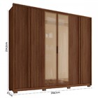 Guarda-roupa Casal Centurium 6 Portas Reflecta 4 Gavetas Hava