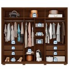 Guarda-roupa Casal Centurium 6 Portas Reflecta 4 Gavetas Hava