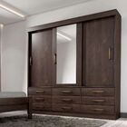 Guarda Roupa Casal Chicago Com Espelho 3 Portas De Correr 9 G