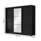 Guarda Roupa Casal City 3 Portas 4 Gavetas Com Espelho Flex P