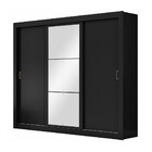 Guarda Roupa Casal City 3 Portas 4 Gavetas Com Espelho Flex P