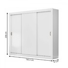 Guarda-roupa Casal City 3 Portas 4 Gavetas Flex Branco/ônix -