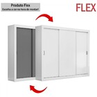 Guarda-roupa Casal City 3 Portas 4 Gavetas Flex Branco/ônix -
