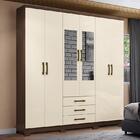 Guarda Roupa Casal City 6 Portas E 3 Gavetas Com Espelho - Mó