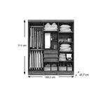 Guarda-roupa Casal Clara 6 Pt 3 Gv Avelã