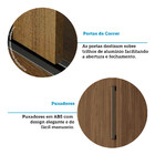 Guarda Roupa Casal Click 3.9 3 Portas 9 Gavetas - Santos Andi