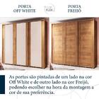 Guarda-roupa Casal Coimbra 3 Portas 6 Gavetas 40230625 Freijo