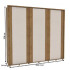 Guarda-roupa Casal Coimbra 3 Portas 6 Gavetas 40230625 Freijo