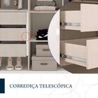 Guarda-roupa Casal Coimbra 6 Portas 6 Gavetas Branco - Polito