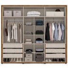 Guarda-roupa Casal Coimbra 6 Portas 6 Gavetas Freijó/off Whit