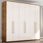 Guarda-roupa Casal Coimbra 6 Portas 6 Gavetas Freijó/off Whit