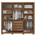 Guarda Roupa Casal Coimbra 6 Portas Com Espelho E Pés - Santo