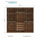 Guarda Roupa Casal Coimbra 6 Portas - Santos Andirá