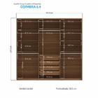 Guarda Roupa Casal Coimbra 6 Portas - Santos Andirá