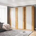 Guarda-roupa Casal Coimbra Flex 3 Pt 6 Gv Off White E Freijó