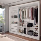 Guarda-roupa Casal Colie 3 Portas 3 Gavetas Com Espelho Branc