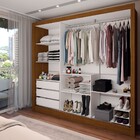 Guarda-roupa Casal Colie 3 Portas 3 Gavetas Com Espelho Cinam