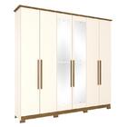 Guarda Roupa Casal Colin 6 Portas Com Espelho - Móveis Henn
