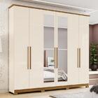 Guarda Roupa Casal Colin 6 Portas Com Espelho - Móveis Henn