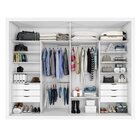 Guarda Roupa Casal Coliseu 2 Portas De Correr 6 Gavetas Branc