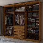Guarda-roupa Casal Coliseu 6 Portas 4 Gavetas Cinamomo/off Wh
