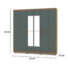 Guarda Roupa Casal Colonna 225cm 6 Portas 6 Gavetas Nature Al