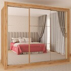 Guarda-roupa Casal Colorado 3 Portas 3 Gavetas Com Espelho Ip