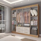 Guarda-roupa Casal Colosseo 8 Portas 4 Gavetas Canelato/natur