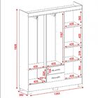 Guarda-roupa Casal Colt Perola 6 Portas 2 Gavetas Natal Branc