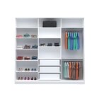 Guarda Roupa Casal Com 1 Espelho 3 Portas 3 Gavetas Rc3003