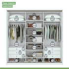 Guarda-roupa Casal Com 1 Espelho Spazio 3 Pt 6 Gv Branco