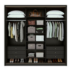 Guarda-roupa Casal Com 1 Espelho Spazio Flex 3 Pt 6 Gv Preto