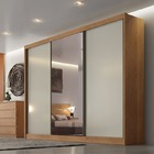 Guarda Roupa Casal Com 1 Porta Espelhada 4 Gavetas - Diamond-