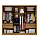 Guarda Roupa Casal Com 1 Porta Espelhada 4 Gavetas - Londres-