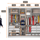 Guarda Roupa Casal Com 1 Porta Espelhada 6 Gavetas - Londres-