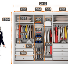 Guarda Roupa Casal Com 1 Porta Espelhada 8 Gavetas - Londres-