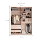 Guarda-roupa Casal Com 2 Espelhos Belluno 2 Pt 3 Gv Bege