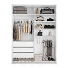 Guarda-roupa Casal Com 2 Espelhos Belluno 2 Pt 3 Gv Branco