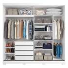 Guarda-roupa Casal Com 2 Espelhos Blumenau 2 Pt 4 Gv Branco