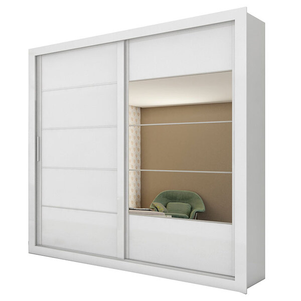 Guarda-roupa Casal Com 2 Portas E Espelho Itapuã-docelar - Br