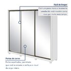 Guarda Roupa Casal Com 3 Espelhos 3 Portas De Correr 6 Gaveta