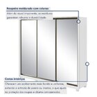 Guarda Roupa Casal Com 3 Espelhos 3 Portas De Correr 6 Gaveta