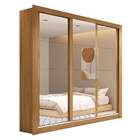 Guarda-roupa Casal Com 3 Espelhos Glass 3 Pt 2 Gv Buriti