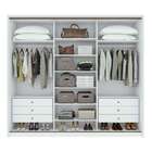 Guarda-roupa Casal Com 3 Espelhos Spazio 3 Pt 6 Gv Branco 270