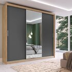 Guarda Roupa Casal Com 3 Portas E 1 Com 4 Espelhos 100% Mdf L