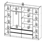 Guarda Roupa Casal Com 4 Espelhos 6 Portas 4 Gavetas Em Mdf N