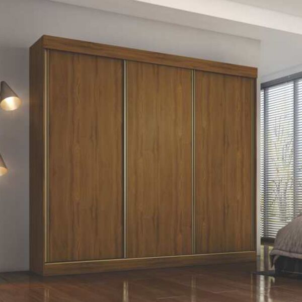 Guarda Roupa Casal Com 4 Gavetas Internas Monza Plus Conquist