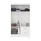 Guarda-roupa Casal Com 4 Portas E 2 Gavetas Camelia Branco
