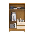 Guarda-roupa Casal Com 4 Portas E 2 Gavetas Camelia Noce/pero